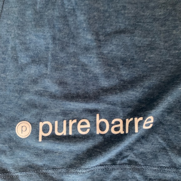 Pure Barre Heather Blue Pony Tee [Size Large] - Picture 3 of 4